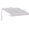 PAGED Retractable Door Awning Water-Resistant Fabric Awning for Door Entrance Aluminum Frame for Gardens, Yard - 4 of 4