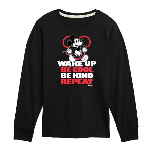 Boys Disney Wake Up Be Cool Be Kind Repeat Long Sleeve Graphic T shirt Target