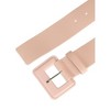 Allegra K Women's Plus Size Pure Adjustable Rectangle Buckle Wide Waist Belt for Dress 1 Pc - 2 of 4