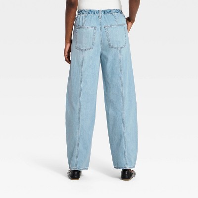 Women's High-Rise Drawstring Soft Utility Jeans - Universal Thread