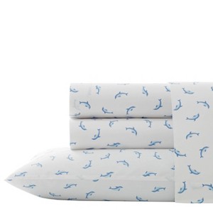 Printed Pattern Percale Cotton Sheet Set - Poppy & Fritz - 1 of 4