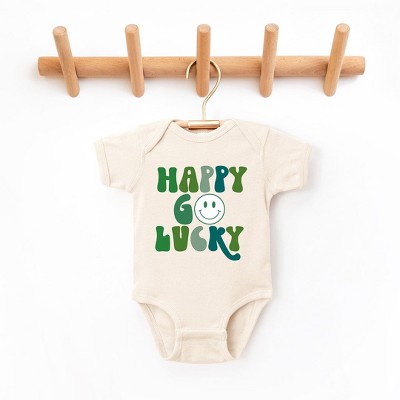 The Juniper Shop Happy Go Lucky Smiley Face Baby Bodysuit