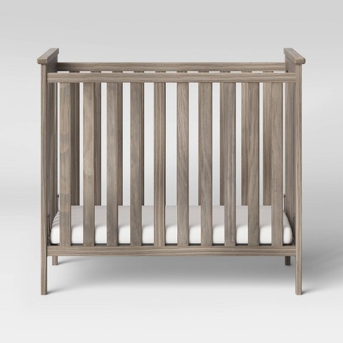 Simmons Kids Monterey Mini Crib With Mattress Rustic White Target