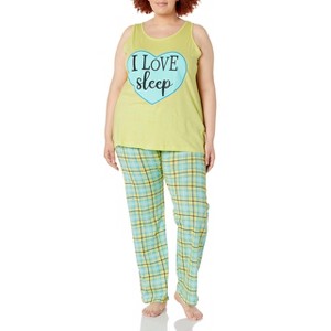 Just Love Womens Tank & Pant Cute Pajama Set - Ribbed PJ Sets Sleepwear Loungewear - 1 of 3