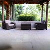 Courtyard Casual St Lucia 3 pc Chat Set  Includes:  Two Club Chairs and One Corner End Table - 2 of 2