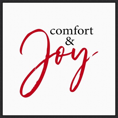 22" x 22" Comfort and Joy Framed Wall Canvas - Amanti Art