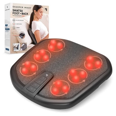 Sharper Image Shiatsu Foot + Back Massager with Heat