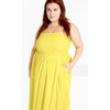 Women's Plus Size Alina Maxi Dress - yellow | CITY CHIC - 2 of 4