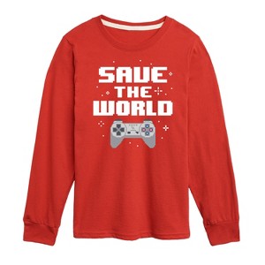 Boys' - Instant Message - Gamer Long Sleeve Graphic T-Shirt - 1 of 4