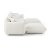 MINIMORE Modern Style 124.5"W Modular Chris 4Seater Sofa with 2 OttomanS - 4 of 4
