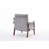 Okak Mid-Century Style Ergonomic Lounge Armchair with Soft Waist Cushion,Reading Leisure Chair for Living Rooms,Relaxation Areas - 4 of 4
