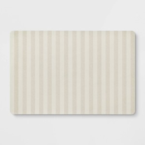 1'8"x2'6" Low Profile Kitchen Mat Oatmeal Striped - Room Essentials™ - 1 of 4