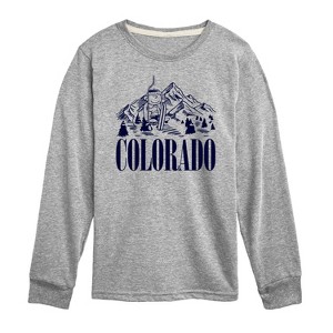 Boys' - Peanuts - Colorado Charlie Brown Long Sleeve Graphic T-Shirt - 1 of 4