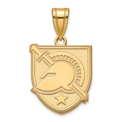 Black Bow Jewelry 14k Yellow Gold U.S. Military Academy Black Knights NCAA Large Pendant