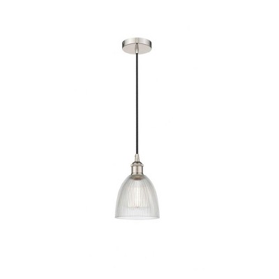 Castile - 1 Light Cord Hung Mini Pendant In Industrial Style-9.75 Inches Tall and 6 Inches Wide