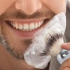 Unique Bargains Men Safety Razor Traveling Shaving Free Stand Soft Nylon Bristles Brush White 4 x 1.5" 1Pc - 2 of 4
