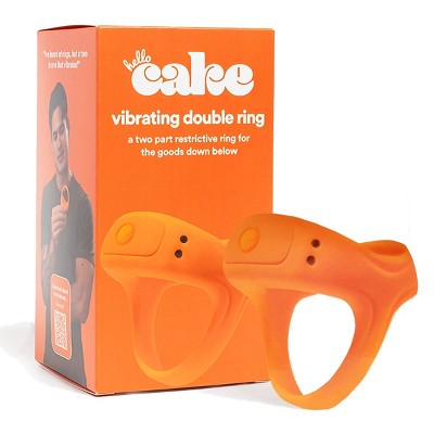 Hello Cake Vibrating Double Ring Sensual Massager