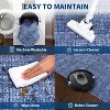 Solid Textured Area Rug, Machine Washable Modern Accent Carpet, Soft Low-Pile Indoor Floor Mat for Bedroom, Kitchen, Office - 4 of 4