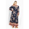 Avenue Women's Plus Size Ellery Long Sleeve Maxi Dress - 3 of 4