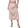 Avidlove Women's Satin Half Slip 36" Lace Long Underskirt - 3 of 4