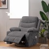 Coucheta 360° Swivel Recliner Chair - Massage & Heat, Oversized Rocking Recliner with Cup Holders (33"W) - 2 of 4
