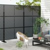 Dovelina Metal Outdoor Privacy Screen Patio Decorative Screens Freestanding Privacy Panels Privacy Fence - 2 of 4