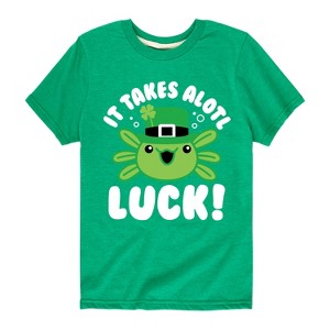 Boys' - Instant Message - St. Patrick's Day It Takes Alotl Luck Short Sleeve Graphic T-Shirt - 1 of 4