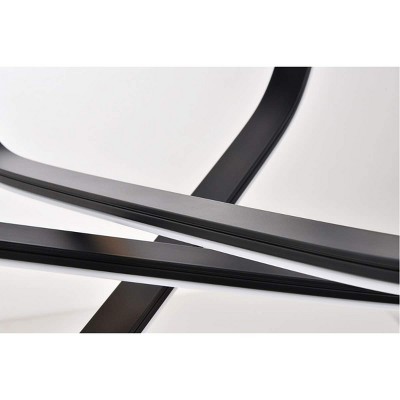 Dahlia Black Aluminum LED Pendant Light