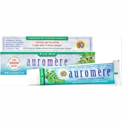 Toothpaste-Freshmint by Auromere Ayurvedic Products  -  4.16 oz Paste