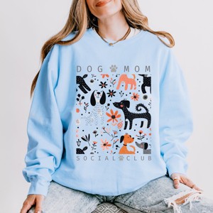 Simply Sage Market Dog Mom Social Club Lightweight Garment Dyed Sweatshirt - 1 of 4