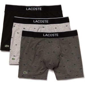 Lacoste Men's 3-Pack Allover Croc Stretch Cotton Boxer Briefs - 1 of 1