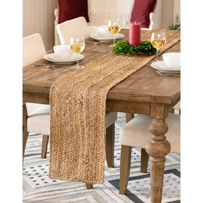 Unique Loom Braided Jute Dhaka Solid Indoor Braided Area Rug