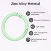 Unique Bargains Metal Spring O Rings Zinc Alloy Durable Multipurpose Lightweight Buckle - 2 of 4