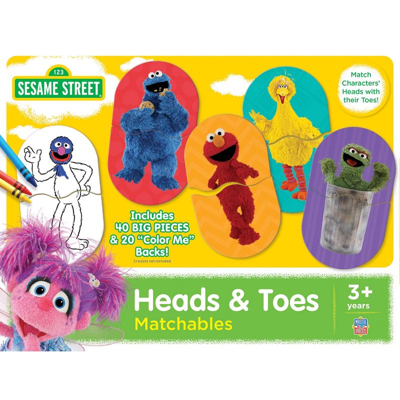MasterPieces Kids Games - Sesame Street Heads & Toes Matching Game, 1 of 7
