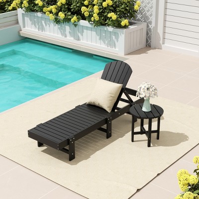 WestinTrends Dylan 2 Piece Poly Reclining Chaise Lounge