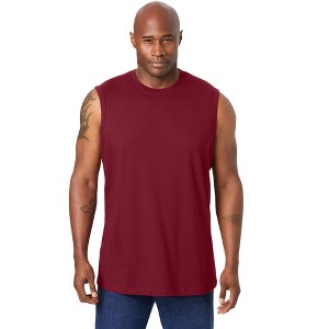 KingSize Men's Big & Tall Shrink-Less Lightweight Muscle T-Shirt - 1 of 4