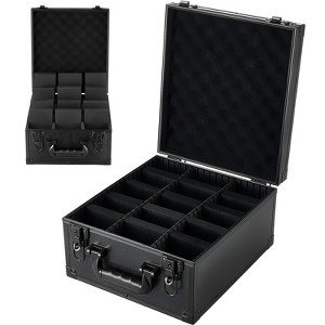 storage box for graded cards Collector's Series Card Case - Large soft faux suede material Lockable Storage & Display Aluminum