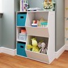 RiverRidge Kids' Playroom Toy Organizer and Bookcase with 3 Cubbies and 2 Veggie Storage Bins with 2 Fabric Bins - 2 of 4