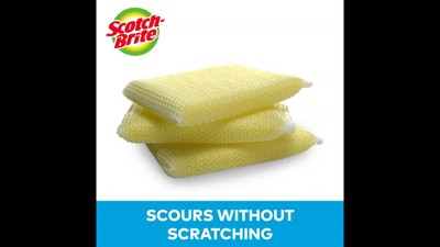Scotch-Brite Dobie Yellow Non-Scratch Cleaning Pads - 3 Pack