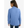 Jessica London Women's Plus Size Pullover Cable Polo - 3 of 4