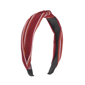 Unique Bargains Grace Stripe Pattern Wide Cross Headbands1 Pc - 1 of 4