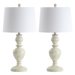 Zabi Table Lamp (Set of 2) - White Wash - Safavieh. - 1 of 4