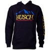 Mens Busch Beer Mountain Logo Blue Hoodie - 2 of 4