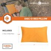 Disc-O-Bed Compact and Packable Travel Pillow with Washable Cover, Ultralight for Backpacking, Hiking, and Camping, Orange - 3 of 4