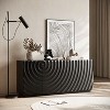 Okak Modern Sideboard Cabinet, Bufft Cabinet with 4 Doors and 2 Shelves, Storage Cabinet for Living Room, Dining Room, Kitchen - 3 of 4