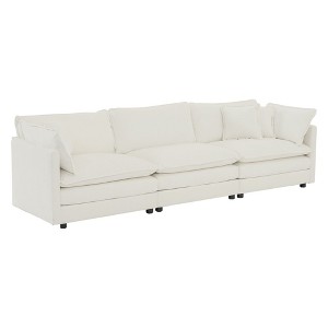 NicBex Chenille Fabric Modular Sectional Sofa Large L-Shaped Upholstered Sofa with Reversible Ottoman for Living Room,Apartment - 1 of 4