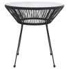 Garden Dining Table Black, Transparent - 2 of 4