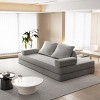 86.6" Modern Convertible Sofa Bed with Removable Backrests and Pillows, Ideal for Living Room or Office -3irtyhousy - 2 of 4