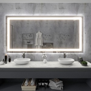 LED Front Light and Backlit Mirror - 1 of 4