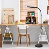 Brightech Litespan Slim Industrial Dimmable (Includes LED Light Bulb) Gooseneck Arc Floor Lamp Matte Black - 3 of 4